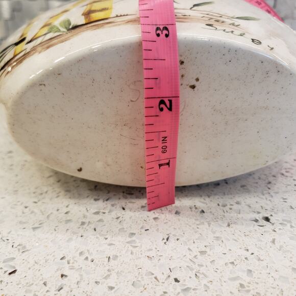 Vintage Hand Painted Bamboo Vase Signed 1984 Rare Vintage Vase Clay Pottery - Picture 13 of 15